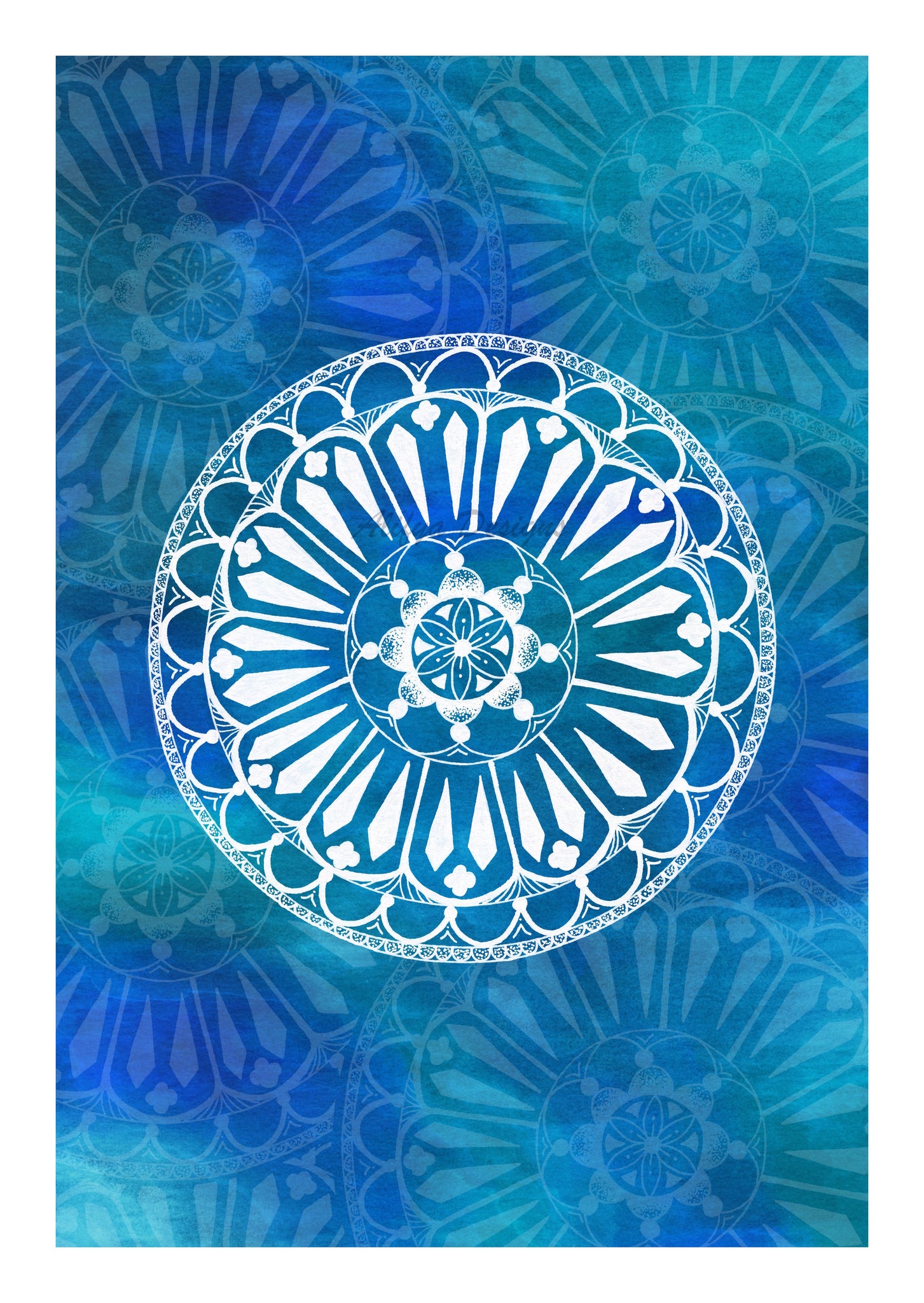 Colourful Mandala Art Print