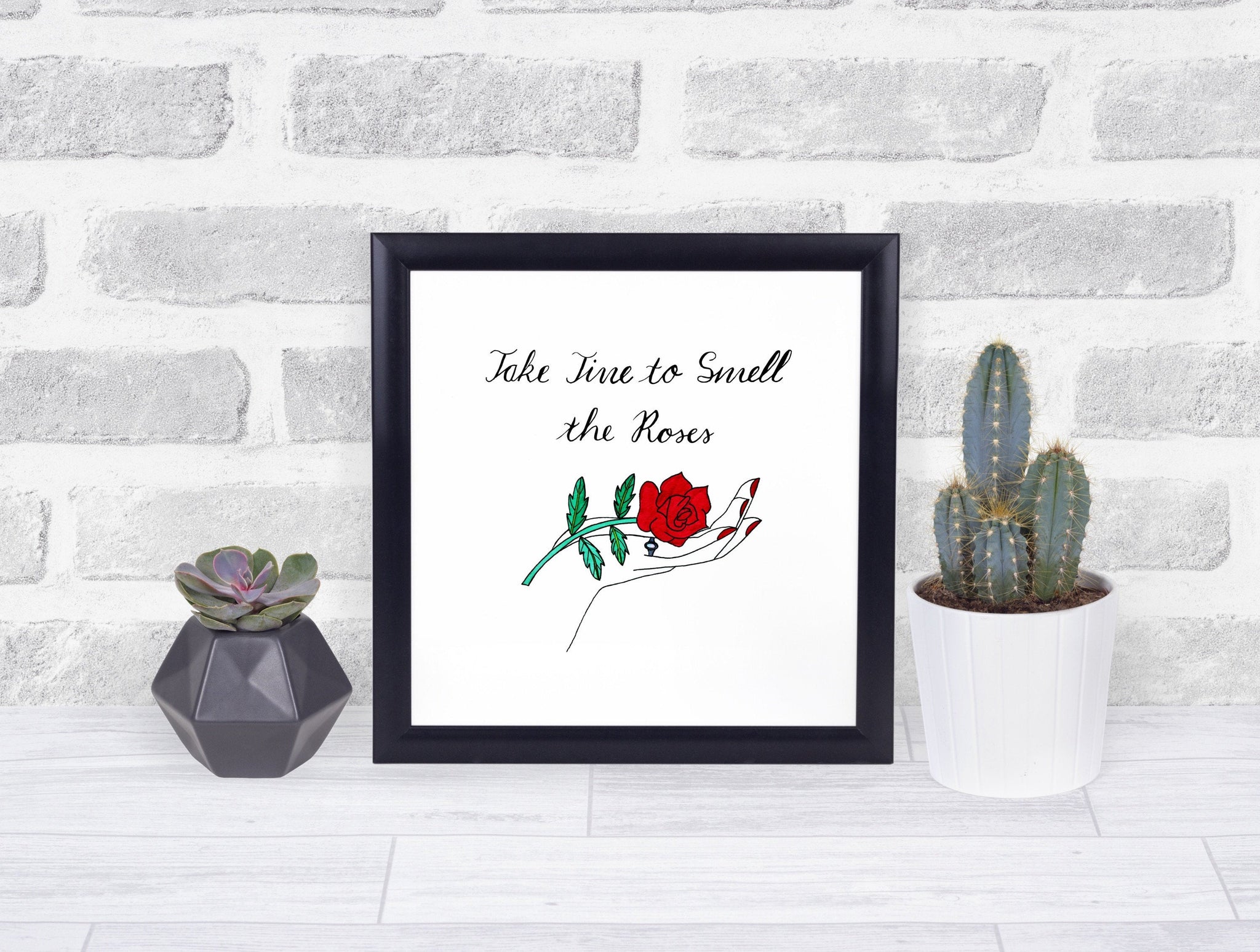 'Take Time to Smell the Roses' Art Print
